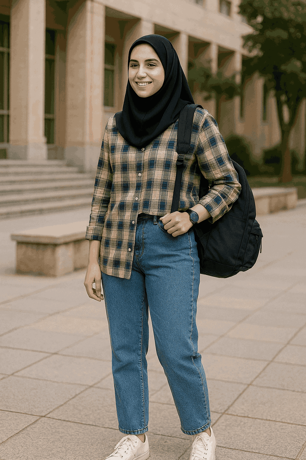 شومیز کژوال در دانشگاه